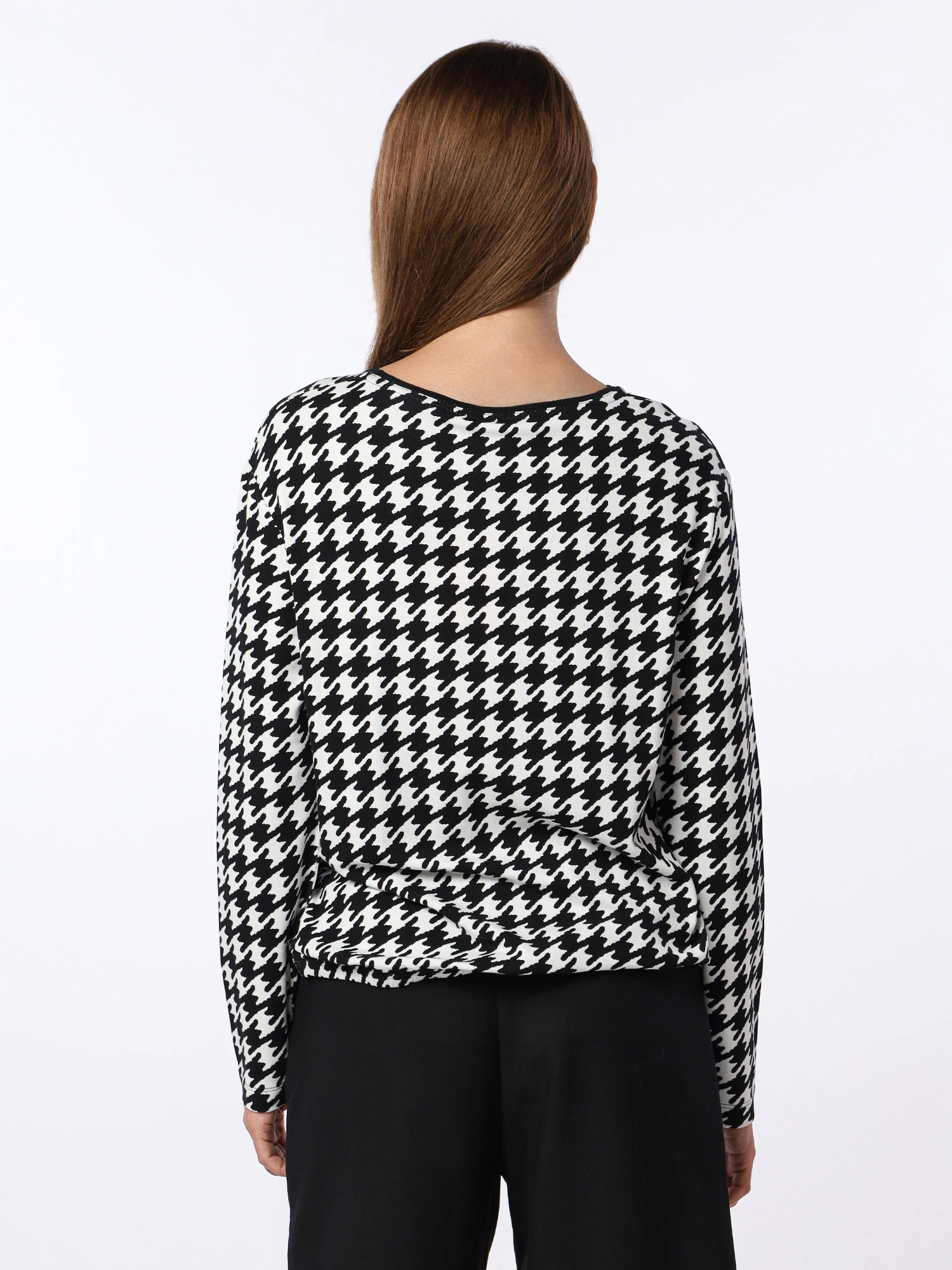 Джемпер свободного кроя с принтом